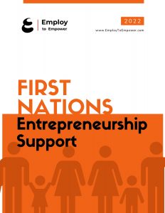 An PDF page with the words "First Nations Entrepreneur Support"